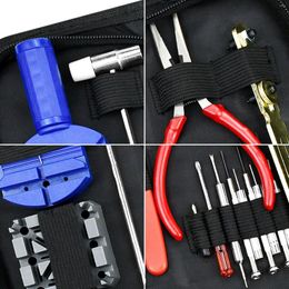 Watch Repair Kits 16Pcs Tool Kit With Carrying Case Professional For Watchmaker Collectors Or Beginner Portable Practical Accessories