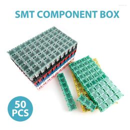 Cajas de almacenamiento 50pcs/establecer SMD Mini kit de contenedores de componentes electrónicos