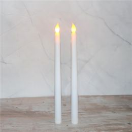 28cm Led Battery Operated Flickering Flameless Candle Lamps Stick Candle Wedding Table Church Decor