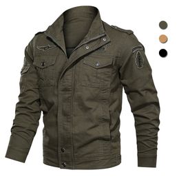 Mens Jackets Air Force Military Jacket Men Fleece Army Bomber Plus Size 6XL Vintage Spring Winter Casual Cargo Coat Jaqueta Masculina 230203