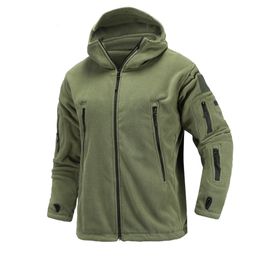 Outdoor Jackets Hoodies Hunting Hiking US Military Winter Thermal Fleece Tactical Jacket s Sports Hooded Coat Militar Army S-2XL 230203