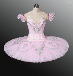 Stage Wear Adult Professional Ballet Tutu For Girls Pink Tutus Skirt Competition Women Dance Sale AT1159