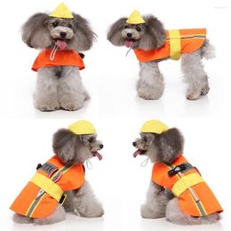 Dog Apparel Autumn Winter Funny Pet Cat Warm Halloween Costume Clothes Role Play With Hat Dress Up Accessories