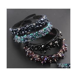 Headbands Fashion Crystal Particles Diamond Headband Womens Party Hair Accessories Drop Delivery Jewelry Hairjewelry Dhlo1