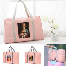 Duffel Bags Travel Duffle Bag Organizer Women Foldable Handbags Clothes Sorting Storage Funny Pattern Luggage Accessories