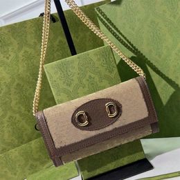 Designer Wallet Chain Shoulder Bag Printing Fashion Wallets Ladies Leather European Purses for Women Purse Girls