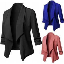 Women's Suits Classic Black Chic Autumn Blazer Jacket Women Streetwear Office Lady Long Sleeves Coats Female Casual Feminino Ou