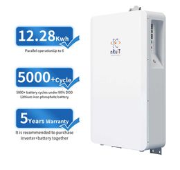 48V 12KWH Home Battery Backup Lifepo4 Battery Wall-Mounting LFP Lithium Battery Power Wall Phosphate For Energy Storage System