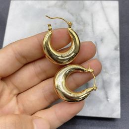 Stud Earrings 5Paies/Lot High Quality Custom Jewellery Cute Style Gold Colour Hoop For Ladies