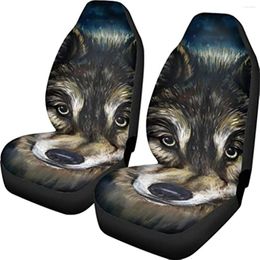 Car Seat Covers Pehede Protector Carseat Watercolour Wolf Wildlife Animal Universal Automotive Fits Most Cars SUV Truck And Van