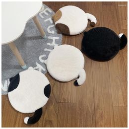 Pillow Imitated Fur Plush S Removable And Washable Slow Rebound Memory Foam Cute Cartoon Animal Round Butt
