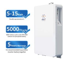 Home Battery Backup 48V Lifepo4 Battery Bank 9/12/15KWH Powerwall Solar Power Battery Storage 200Ah 300Ah Storage Of Electricity
