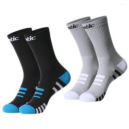 Sports Socks Santic Cycling Two Pair Combination MTB Bike Breathable Anti-Sweat Bicycle Outdoor Basketball Free Size