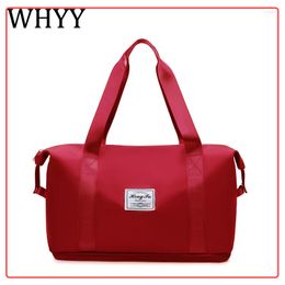 Duffel Bags WHYY Large Capacity Fashion Waterproof Foldable Travel For Women Bag Thick Oxford Cloth Carry On Luggage
