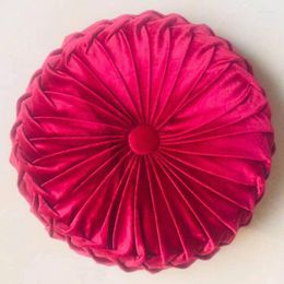 Pillow Velvet Pleated Futon Round Pumpkin Throw For Couch Floor Decorative Home SofaChair Bed Car Ass Pad