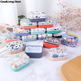 Storage Boxes 1 PC Mini Tin Metal Box Sealed Jar Packing Jewelry Candy Small Coin Earrings Headphones Gift Random