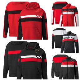 F1 Team 2023 hooded pullover sports coat zipper racing suit