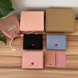 Luxury Designer change Coin purse Wallet Handbag Support Return and Exchange Miao's Genuine Cowhide Sweet Love Girl Leather Short Wallets Factory Direct Sale