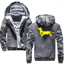 Men's Hoodies Fashion Sausage Dog Men Long Sleeve Solid Hooded Sweatshirt Male Hoodie Casual Sportswear Big Size