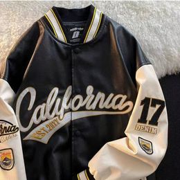 Men's Jackets American Style Letter Embroidered Jackets Women Y2K Street Hip-Hop Casual Loose Baseball Uniform Couple Harajuku Style Coats 230203