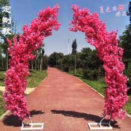 Decorative Flowers 240cm Simulation Cherry Blossom Arch Wedding