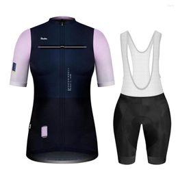 Racing Sets 2023 Summer Breathable Bike Clothing Women Bicycle Jersey Bib Set Dress Outdoor Sports Cycling Clothes Ladies MTB Wear