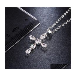 Pendant Necklaces Fashion Jewelycross Necklace Crystal Cross Drop Delivery Jewellery Pendants Dhel6