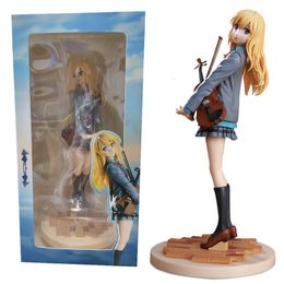 Action Toy Figures Cute Girl Figure Your Lie in April Anime Figure Kaori Miyazono Action Figure Kaori Miyazono Figure Girl Collectible Model Toys 230203