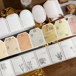 Decorative Objects Figurines 8packsLOT beautiful moment series retro message material paper memo pad 230204