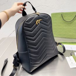 Designers backpacks luxurys backpack handbag letter design large capacity Turned seam texture hiking bag versatile gift backpack Material Leather styles good