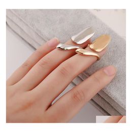 Band Rings Fashion Jewellery Metal Nail Nails Beauty Ring Drop Delivery Dh7Kc