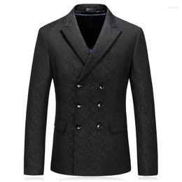 Men's Suits Brand (Jacket Pants Vest)2023 3 Pieces Men's Classic Black Blazers PromWedding For Men Slim Fit Plus Size S-5XL