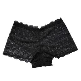 Sexy Women Panties Transparent Lace Boxers Lady Seamless Undies Briefs Boyshorts Hollow Perspective Luxury 2020