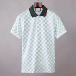 2023 short sleeve Men's Polos Luxury Europe Paris patchwork men Tshirt Fashion Mens Designer T Shirt Casual Men Clothes medusa Cotton Tee luxury polo