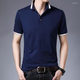 Men's Polos TFU Men 2023 Basic Casual Summer Polo Shirts 8 Colour Solid Short Sleeve Breathable Masculina Hombre Plus Size 4XL