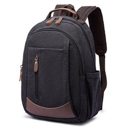 Backpack Vintage Canvas Rucksack College School Bag For Men Travel Mochila Escolar Weekend Plecak Damski Notebook Bolso Hombre