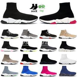 2022 Sock Running shoes mens women Luxurys Designer platform sneaker Beige Yellow Fluo Black pink Whit red Neon Flat fashion vintage sports size 36-46 B1