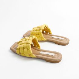 Terlik Maguidern 2023 Yaz Mor Kadınlar Tasarım Dar Bant Sandalet Meydanı Sole Kadın Katırlar Slaytlar Ayakkabı