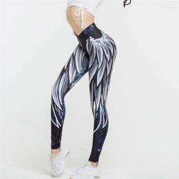 Active Pants Women Printed Sports Leggings Plus Size Push Up Fitness Yoga Female Elastic Exercise Running Trousers
