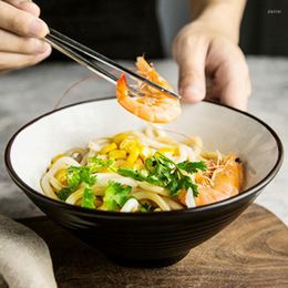 Bowls Japanese Large Household Ramen Ceramic Hat-flavored Noodle Home Restaurant Kitchen Tableware 8inch