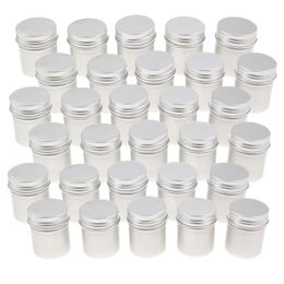 Storage Bottles & Jars 30x 50ml Aluminium Tin Lip Pot Cosmetic Cream Jar Bottle Container