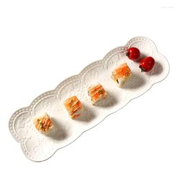 Plates 36 12 2cm Creative Japanese Relief Butterfly Dish Ceramic Sushi Plate Bread Rectangle Of Dinner Dishes For Ho