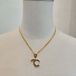 Luxury quality Charm pendant necklace with black color in 18k gold plated have box stamp PS7564A