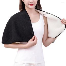 Blankets Thermal Shoulder Pads Warm With Faux Lamb Fleece Plush Cold Protection Warming Pad For Indoor Blanket