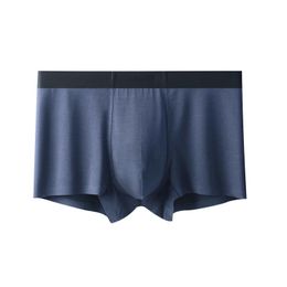 Underpants Men's Panties Underwear Modal Mid-waist Seamless Solid Colour Boxer Shorts Breathable Youth Boys