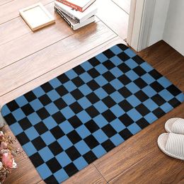 Carpets Checkerboar Plaid Doormat Modern Soft Bedroom Kitchen Floor Carpet Hallway Rug Mat Decor Bath