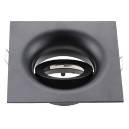 Downlights LEDIARY Spot Led Fitting GU10 GU5.3 Black/White Square Frame Recessed Changeable Ceiling Lamp