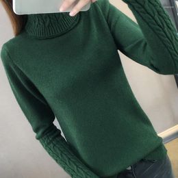 Women's Sweaters Autumn Winter Knitted Jumper Tops Turtleneck Pullovers Casual Women Shirt Long Sleeve Tight Sweater Girls 2023
