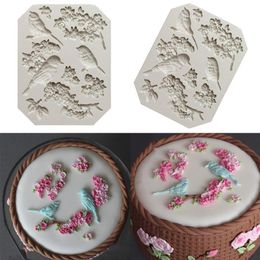 Cake Tools Bird Flower Fondant Chocolate Mould Decorative Cookie Biscuit Baking Tool