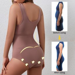 Women's Shapers Women's Weight Loss Jumpsuit Female One-piece Shapewear Belly Panties Slimming